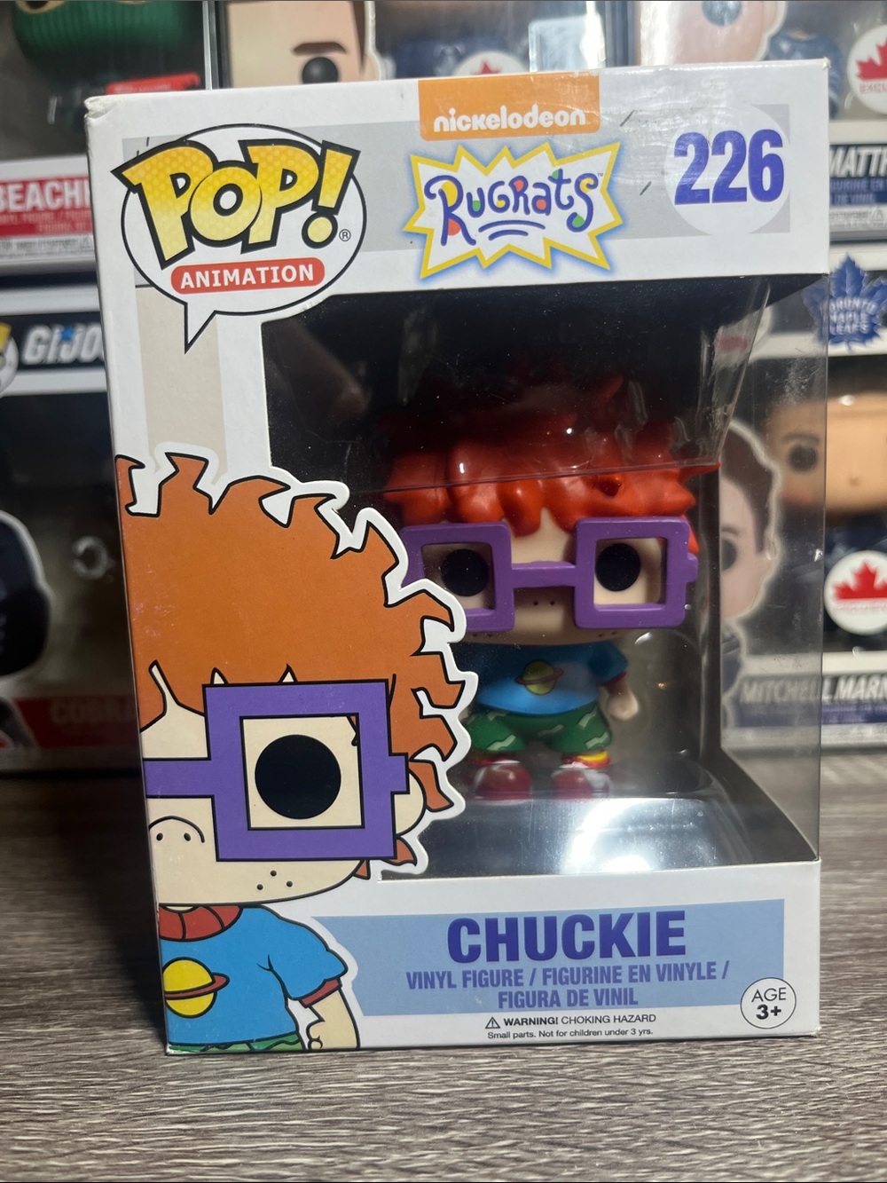 Nickelodeon Rugrats Chuckie Pop! Vinyl Figure - Orange Hair, Purple Glasses